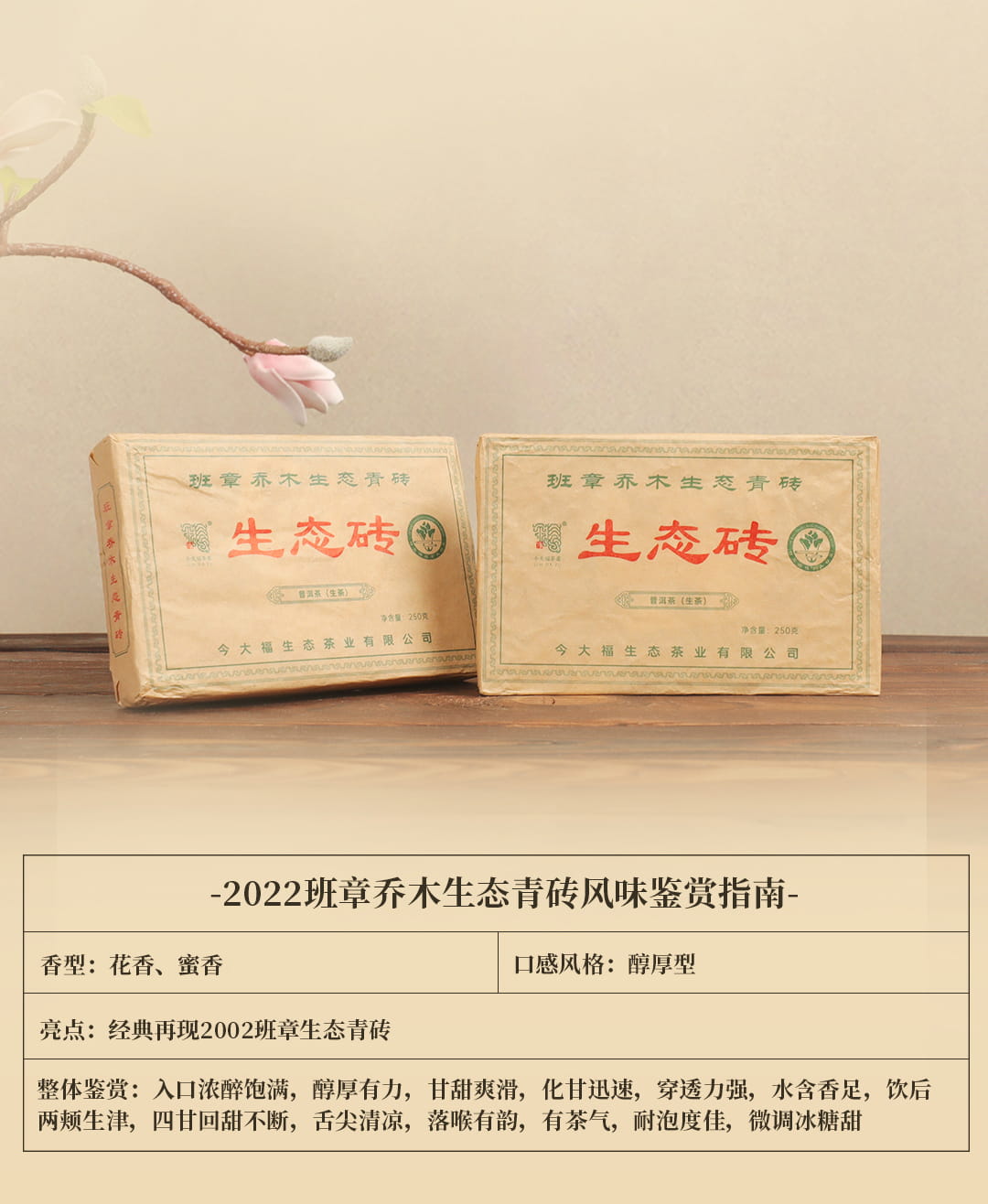 今大福2022年班章喬木生態磚 今大福2022年班章喬木生態磚