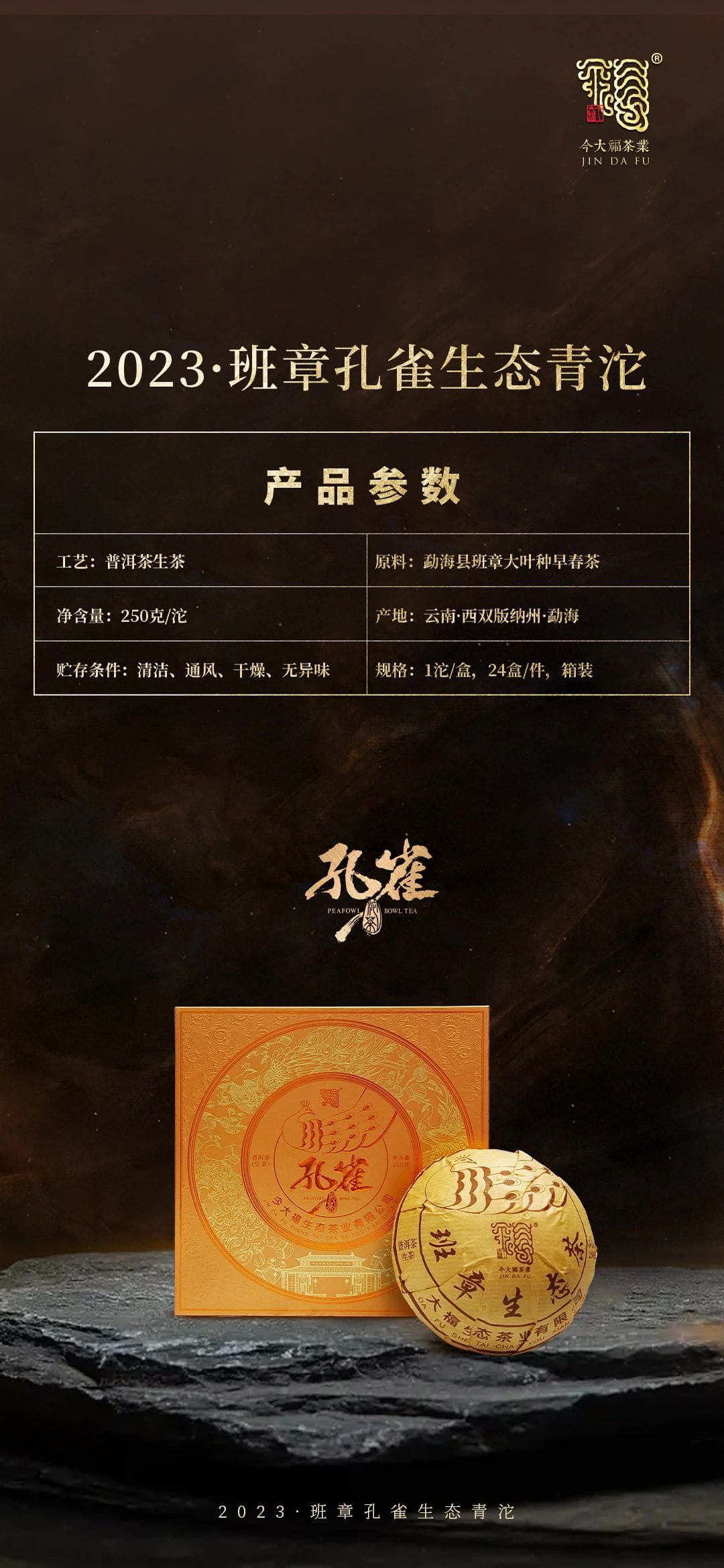 今大福2023年班章孔雀生態(tài)青沱